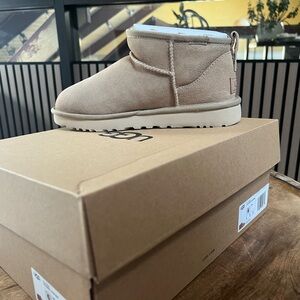 UGG Classic Beige Ankle Boots